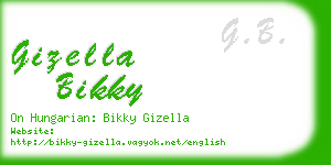 gizella bikky business card